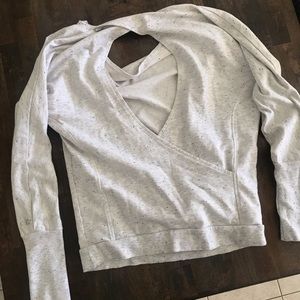 Alo yoga open back sweatshirt